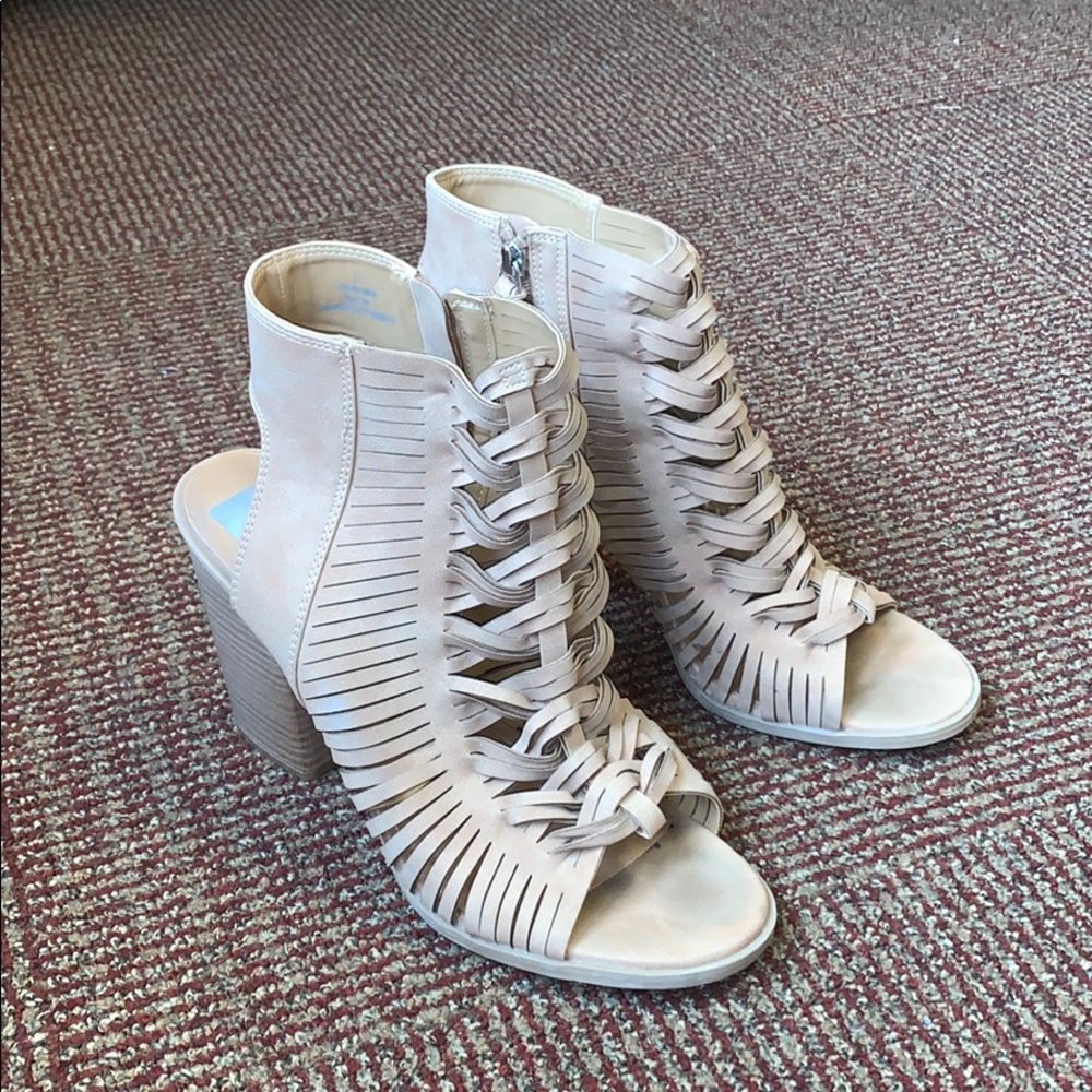 ☀️ Dolce Vita Summer Block Open Toe Heels👠